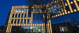 Eye-catching facade manufactured from perforated corten sheets 