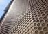 Eye-catching facade manufactured from perforated corten sheets