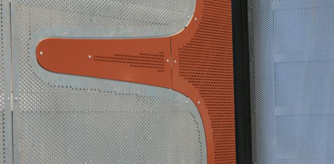 Tailor made perforated sheets from RMIG used for cladding