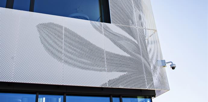 Picture perforation used for facade