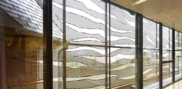 Perforated sheets from RMIG used for sun screens
