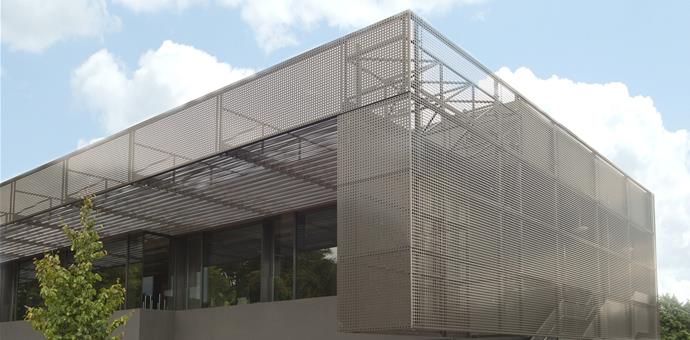 Perforated sheets from RMIG used as sun screens