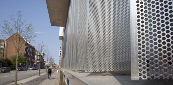 Perforated sheets from RMIG used for facade