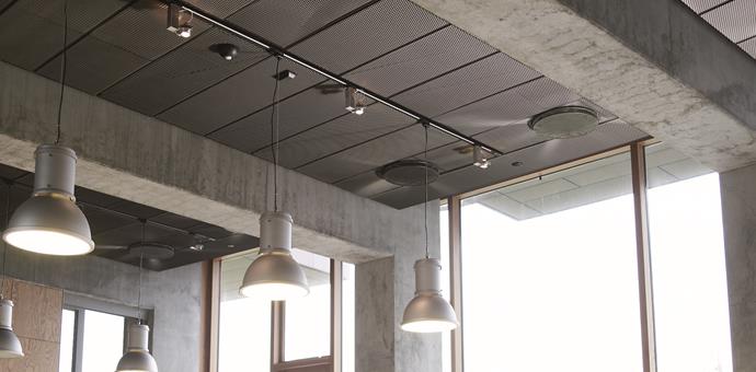 Expanded metal from RMIG used for ceilings